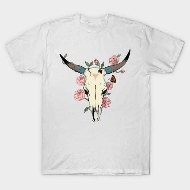 Desert Skull T-Shirt by lunaticpark